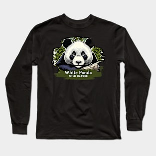 White Panda - WILD NATURE - WHITE PANDA -9 Long Sleeve T-Shirt